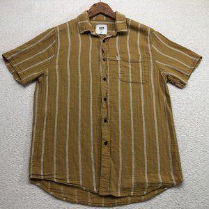 Katin Brown Striped Casual Button Down Shirt